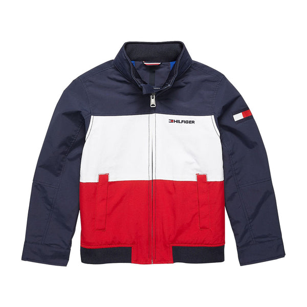 TH KIDS COLORBLOCK YACHTING JACKET -  Navy / White / Red