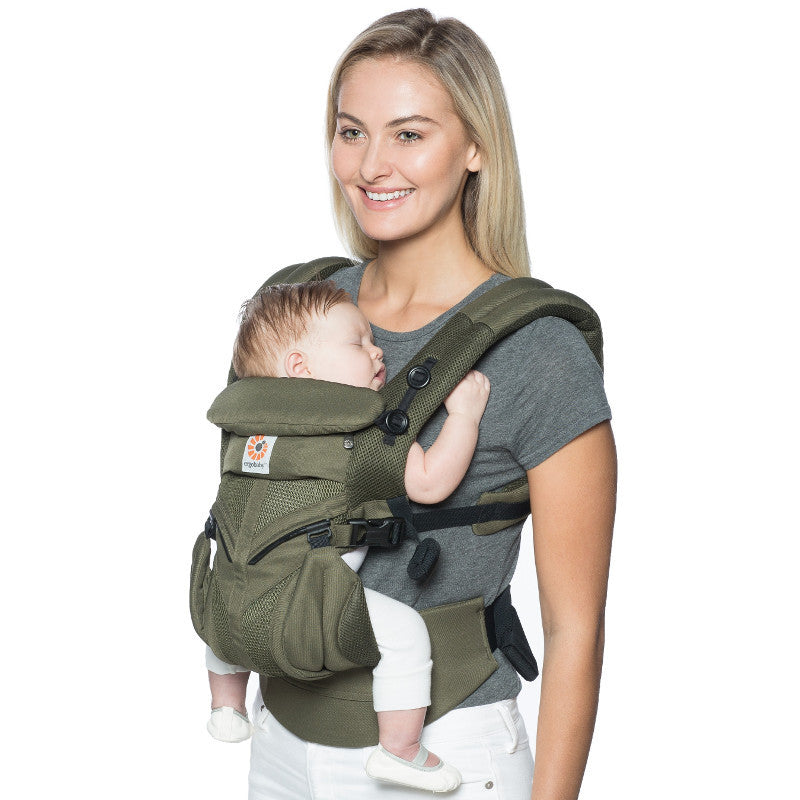 Ergobaby Omni 360 Cool Air Mesh Baby Carrier Khaki Green FORESTA LA ergobaby-omni-360-cool-air-mesh-baby-carrier-khaki-green-foresta-la